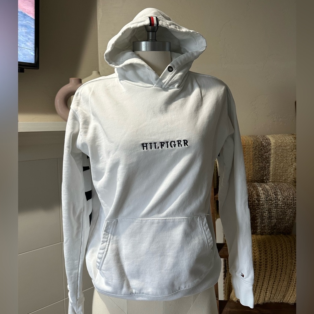 Tommy Hilfiger White Hoodie Sweater
